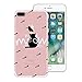 Produktbild SMART LEGEND iPhone7 Plus Weiche Silikon Hülle TPU Bumper Transparent Handyhülle mit Katze und Fisch Muster Durchsichtig Schutzhülle Backcover Crystal Kirstall Clear Etui Ultra Slim Design Glatt Weich Handytasche für iPhone7 Plus Soft Case Silicon Protective Cover Flexible Dünne zurück Schale