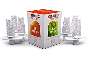 Zoku zestaw sześciu patyczków, biały, 1