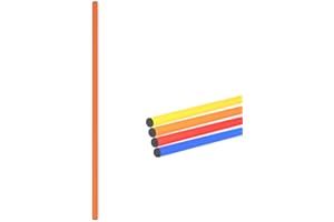 SPORTIKEL24 Barre combinée 100 cm - ø 25 mm - pour la construction d'obstacles et parcours de slalom - pour le football, l'athlétisme et les sports canins