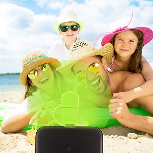 USB Ventilator Fan, Ubegood Mini Ventilator Phone Fan Cool Kühler drehbar Lüfter mit Zwei Blätter Fan 2 in 1 Portable Mini Fan für Andriod Smartphone , iPhone , iPad, Samsung, Powerbank – Grün - 7