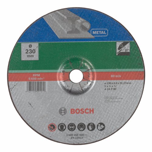 Bosch 2609256339 DIY Schruppscheibe Metall 230 mm ø x 6 mm gekröpft - 2