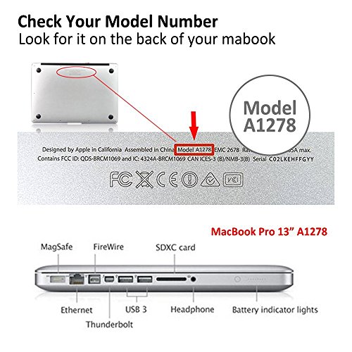 Case MacBook Pro 13 Hülle , Haocoo Vintage Map Design Ultra Slim Dünn Kratzfeste matt rutschfest Hartschale Kunststoff Schutzhülle Snap case für Apple MacBook Pro 13″ Zoll (Modell: A1278) - 2