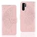 Produktbild Huawei P30 pro Hülle, Premium Leder Flip Wallet Tasche für Huawei P30 pro Handyhülle mit Kreditkartenhaltern, Ständer - Rose Gold