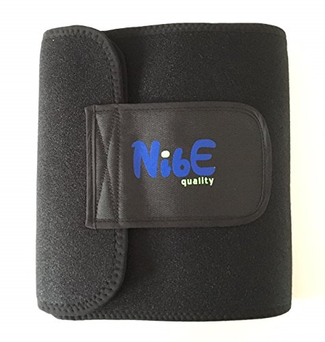 Fit-Belt: 4 in 1 Premium-Bauchweg-Gürtel von NibE für Sie & Ihn. Zum Abnehmen, Hautstraffen, Rückenstützen & Entwässern - inkl. gratis Minihandtuch & Bag.