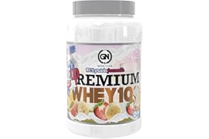 GN INNOVATION SUPPLEMENTS GN NUTRITION Premium Whey Protein 100 1 kg | proteína de Suero de Leche y Fácil digestión con Encimas Digezyme | recuperación muscular | incrementa rendimiento deportivo (Fresa-Plátano)…