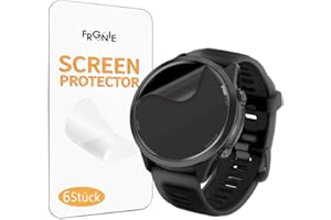 Frgnie 6 Stück Schutzfolie Kompatibel mit Garmin Venu4 45mm, Forerunner 570, 47mm, HD Blasenfreie, Einfache Installation, Flexibel TPU Displayschutzfolie