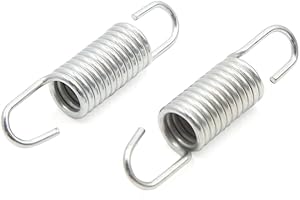 sourcing map 2Pcs 6cm métal Ton Argent Long Ressort Rappel pédale Frein Moto