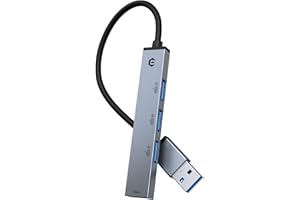 Tymyp USB Hub, 4 in 1 USB Adapter 3.0 Hub with USB 3.0 * 1, USB 2.0 * 3 for iMac Pro, MacBook, Mac Mini/Pro, Surface Pro, Laptop Notebook PC, 4-Port USB Splitter Ultra-Slim