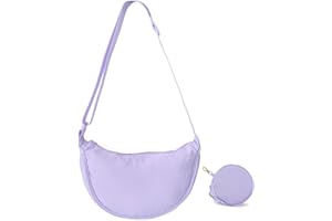 APMGONT Halbmond Casual Crossbody Bag, Tragbare Halbmond Tasche, Damen Halbmond Crossbody Schultertasche, Damen Halfmoon Crossbody Bag, Täglich lässig Halbmond-Tasche mit Münzgeldtasche