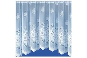 Amania Trading Ltd New York White Net Curtain Jardiniere B36-381cm x 91cm (150" x 36")