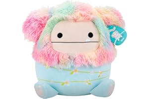 Squishmallows Original 12-Inch Zozo the Rainbow and Blue Bigfoot