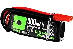 NUPROL Power - 7.4v LiPo 300mAh 2S JST/RCY [Rate 35C @ 10.5A] [Burst 70C @ 21A] - HPA