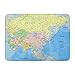 Produktbild ghkfgkfgk Doormats Bath Rugs Outdoor/Indoor Door Mat Blue India Asia Highly Detailed Political Map Separated Layers Russia Atlas Bathroom Decor Rug 23.6 x 15.7 Inch