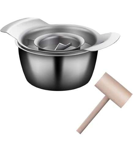 Generic Ensemble D'outils D'épluchage De Grenade, éplucheur De Grenade, Extracteur De Graines De Grenade Avec Bol Et Marteau En Bois, Outil D'ouverture De Grenade, Pour La Maison Et La Cuisine