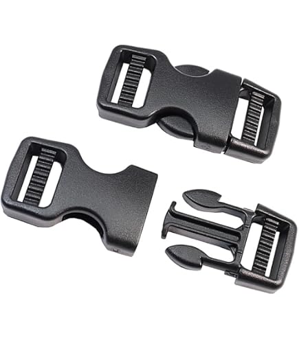 10 Fermoirs Clips Plastique Pour Sangle 20mm - Rouge - Générique - Neuf