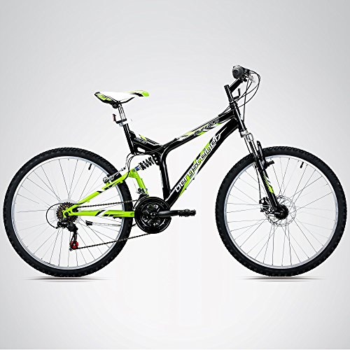Bergsteiger Buffalo 26 Zoll Mountainbike, vollgefedert, Scheibenbremse, 18 Gang Shimano - 3