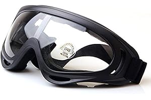 Worldshopping4U Lunettes de snowboard anti-UV tactiques UV400 Lunettes de soleil Lunettes Coupe-vent Étanche à la poussière Lunettes de protection de ski d'hiver professionnel