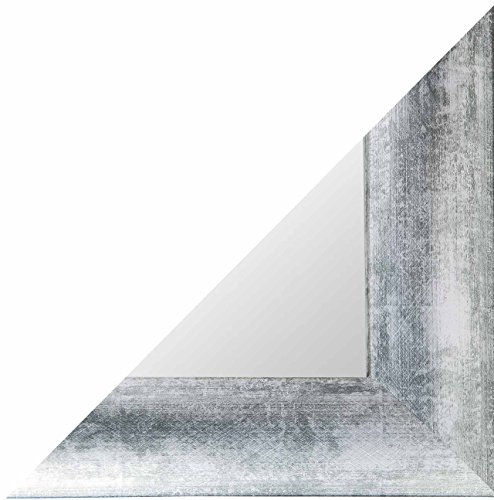 Spiegelprofi, Spiegel, Wandspiegel, Rahmenspiegel, Nut als Aufhängung, altsilber, 60×160 cm - 2