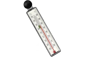 FROINY Aquarium Fish Tank Glass Thermometer Meter Water Temperature Gauge Suction Cup