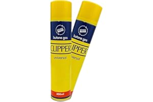 ZYBUX - 2 x Clipper Gas For Lighters 300ml | BBQ, Candle, Camping, Gas, Kitchen, Cooking Lighter