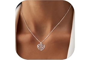 PROSILVER Sterling Silver Necklace for Women - Heart Celtic Cross Motherhood Triquetra Knot Pendant with Adjustable Chain - Celtic Infinity Love Jewellery with Gift Box