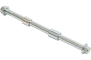 Mokuo 10mm 175mm Front Rear Axle with Bushing 6mm 15mm 20mm Fit for Motorcycle Pit Dirt Bike Moped Scooter QUAD ATV Mini Bike Parts