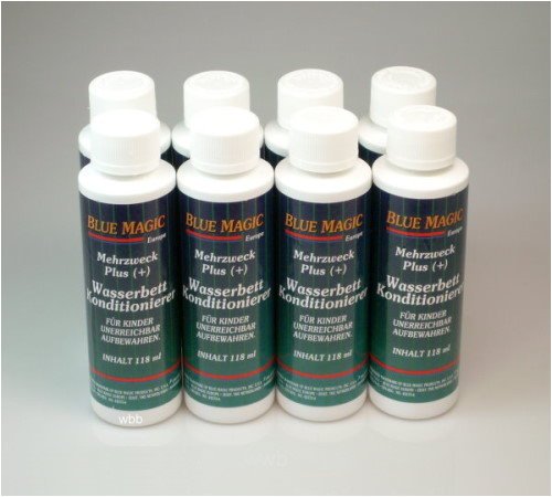1 X BLUE MAGIC 8 Flaschen Wasserfrisch Konditionierer Multi Purpose 118 ml