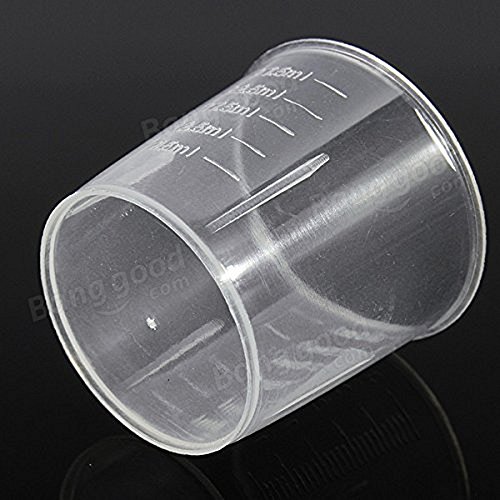 asentechuk® 50 30 ml Kunststoff Messbecher digital Messbecher Labor Wasser Lösung Messbecher - 3