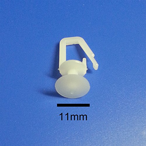 Gardinengleiter Gardinenhaken Faltenhaken 11mm bis zu 300 Stück (100) - 2