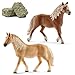 Produktbild Horseclub Schleich 13813 Haflinger Hengst + 13812 Haflinger Stute + 42116 Heu