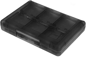 KLSYCHRY 28 in 1 Game Card Case Halter Cartridge Box für Nintendo DS 3DS-Spiele (Schwarz)
