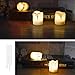 Produktbild 12 Stück LED Kerzenlicht Teelichter elektrisch flammenlos bateriebetrieben Kerzen romantisch Täuschend echte flackernde und dimmbare LED Flamme Dekoration für Weihnachtsbaum Ostern Hochzeit Party Weiß