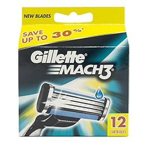 Gillette Mach3 razor blades for men, 20 pieces - Image 3