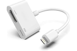 CELLWORLD Apple Lightning Digital AV Adapter, 【MFi Certified】 1080P HD HDMI Adapter iPhone iPad to TV/HDTV/Monitor, Video & Audio Sync Screen HDMI Connector, Support all iOS, Power Supply Needed