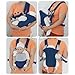 SODIAL(R) Adjustable Infant Baby Carrier Newborn Kid Sling Wrap Rider Backpack Blue