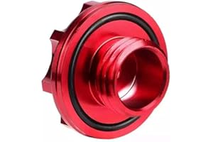‎ASUDARO Auto Tankdeckel Aluminiumlegierung, Asudaro Universal Auto Öleinfülldeckel Ölfüller Abdeckung 37mm Ersatz Auto Öl Tankdeckel Teile,Rot