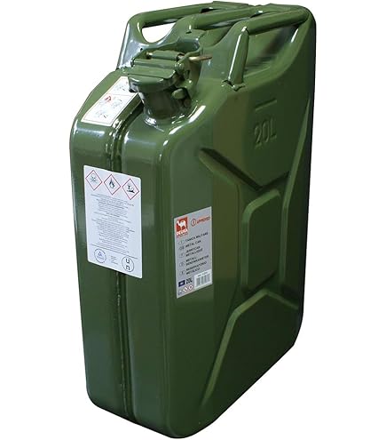 Tanica Carburante 10L In Ferro Antiscoppio - Omologata CE Per Benzina E Diesel