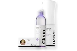 JASON MARKK Pulitore per scarpe da 8 oz/236 ml + spray impermeabilizzante Repel + spazzola premium Bundle – Pulisce delicatamente e nutre le sneaker – Strato protettivo traspirante a base d'acqua che respinge