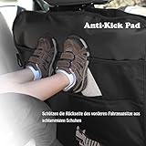 VOYOMO 2 X Auto Rückenlehnenschutz Kinder Rücksitz-Organizer Universell Rückenlehnen-Tasche für Auto (Zebra) - 5