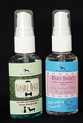 **FREE SHIPPING** MALE FEMALE & UNISEX PET SCENT/DEODORANT FRAGRANCE/PERFUME DOGS CATS PETS TRAVEL SIZE (BABY SWEET & LOVAVBLE ROGUE, 30ml)