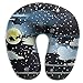 Produktbild Xdevrbk Neck Pillow Santa Eve Travel U-Shaped Pillow Soft Memory Neck Support for Train Airplane Sleeping