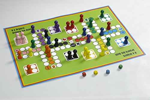Preisvergleich Produktbild Extra großes Ludospiel für bis zu 8 Personen ca. 60 x 85 cm (A1)