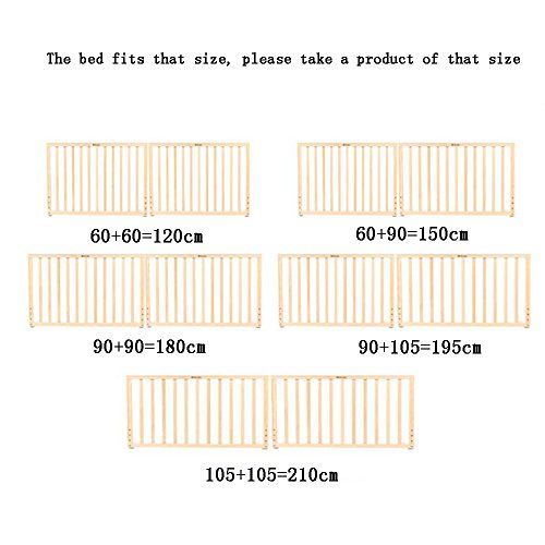 Zr- Bett Schiene \ Massivholz Ohne Farbe Baffle Krippe Leitplanke Anti-Fall Zaun 1, 8-2 M Große Nacht Baffle -Sicherheit (Größe : 200cm(with Rollover Door))