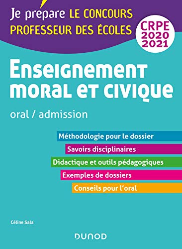 Télécharger Enseignement moral et civique - Oral, admission - CRPE 2020-2021 (2020-2021) Livre eBook France