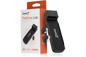 CarlinKit 2025 Adattatore HDMI FireDrive Link Auto - Convertitore per Fire TV Stick & Gaming, Trasmissione Video HD 1080p, Plug & Play, Compatibile con CarPlay Cablato e Dispositivi Fire TV Stick
