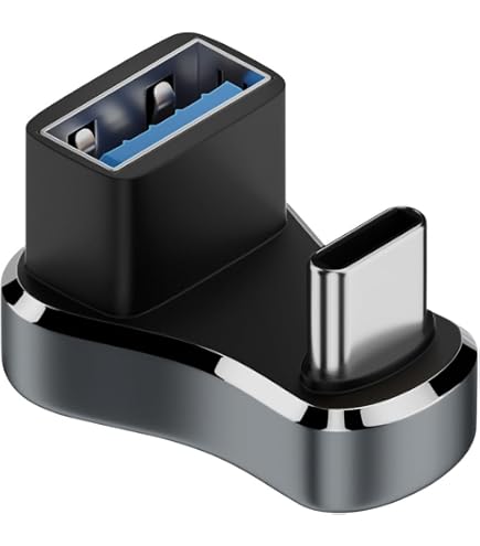 Adattatore USB C A U QIANRENON 80Gbps PD240W – Angolo 180° Per Ricarica E Dati 8K - 4