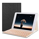 Estuche para teclado inalámbrico Bluetooth desmontable: Teclado extraíble (conexión magnética y automática con estuche) Con el teclado, le permite usar el iPad como la mini computadora portátil, muy conveniente de llevar. Cuando utiliza el teclado único, admite tres sistemas: Fn + Q = sistema Android; Fn + W = sistema de Windows; Fn + E = sistema IOS