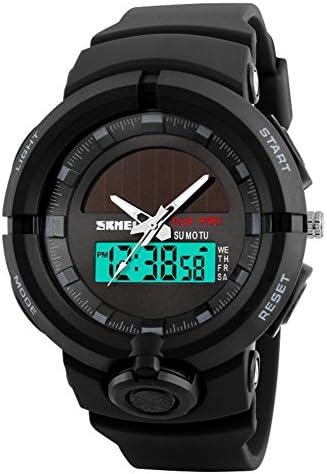 Men's Outdoor electronic watch,Waterproof Dual display [movement] Boys watches-B