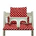 Blausberg Baby High Chair Cushion for Tripp Trapp - Red with dots (coated)