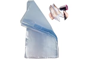 DOULEIN Sacs D'emballage Thermorétractables,Chaud Film Rétractable Sacs Thermorétractables Imperméables Transparents Filmd'emballage Rétractable,Pour emballage cadeau (100PCS 20 * 35cm)